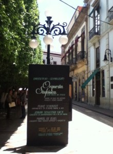 Sandwich board Jardín de la Unión