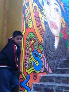 Manuel painted the warrior